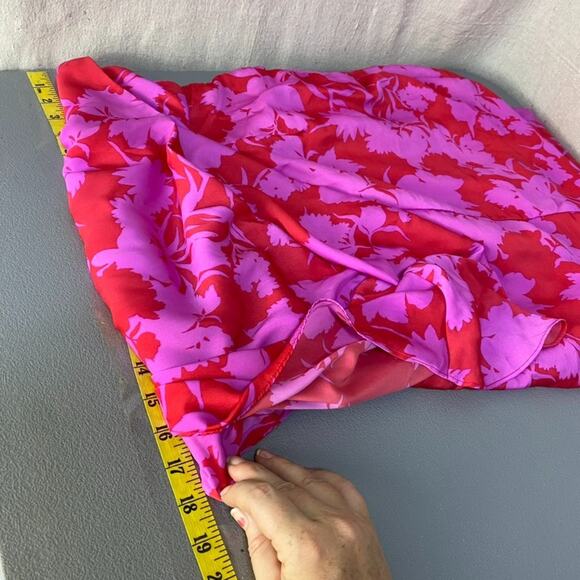 Do + Be Womens One Shoulder Midi Dress Size L Tulip Hem Feminine Vacation Resort - Picture 11 of 13